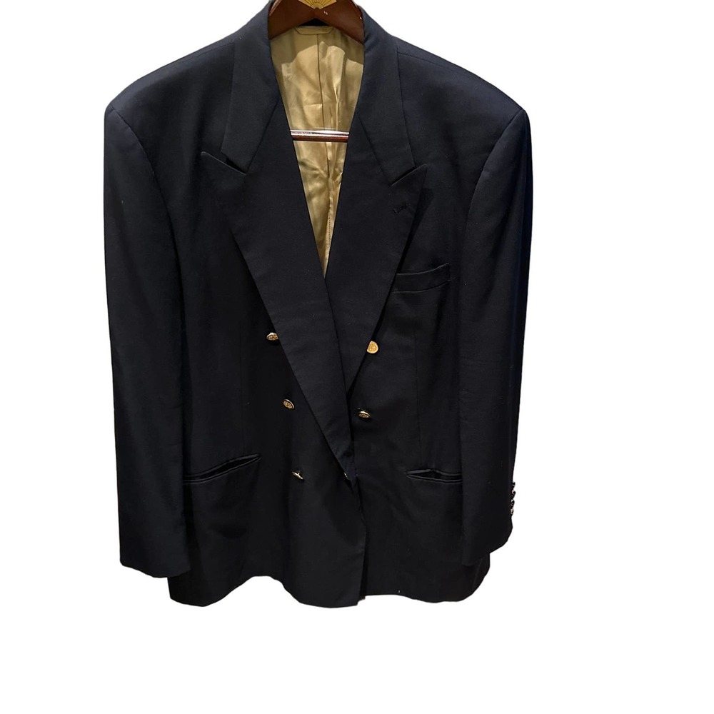 Men’s Gerald Austin London New York Navy 100% Wool Blazer